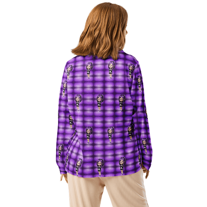 (Purple CHIBI) K Women's Long Sleeve Pajama Top product image (2)