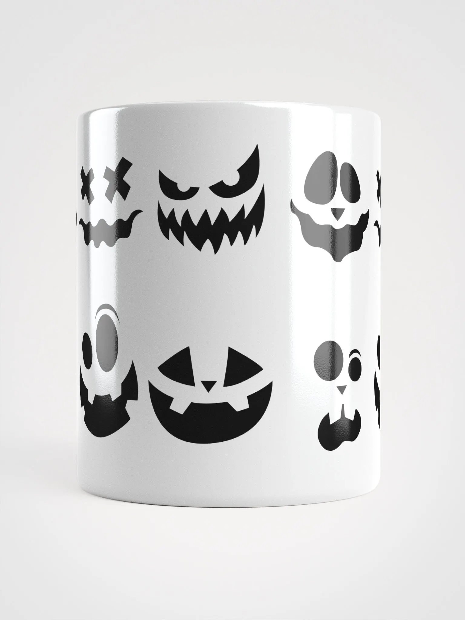 Scary Faces White Glossy Mug product image (14)