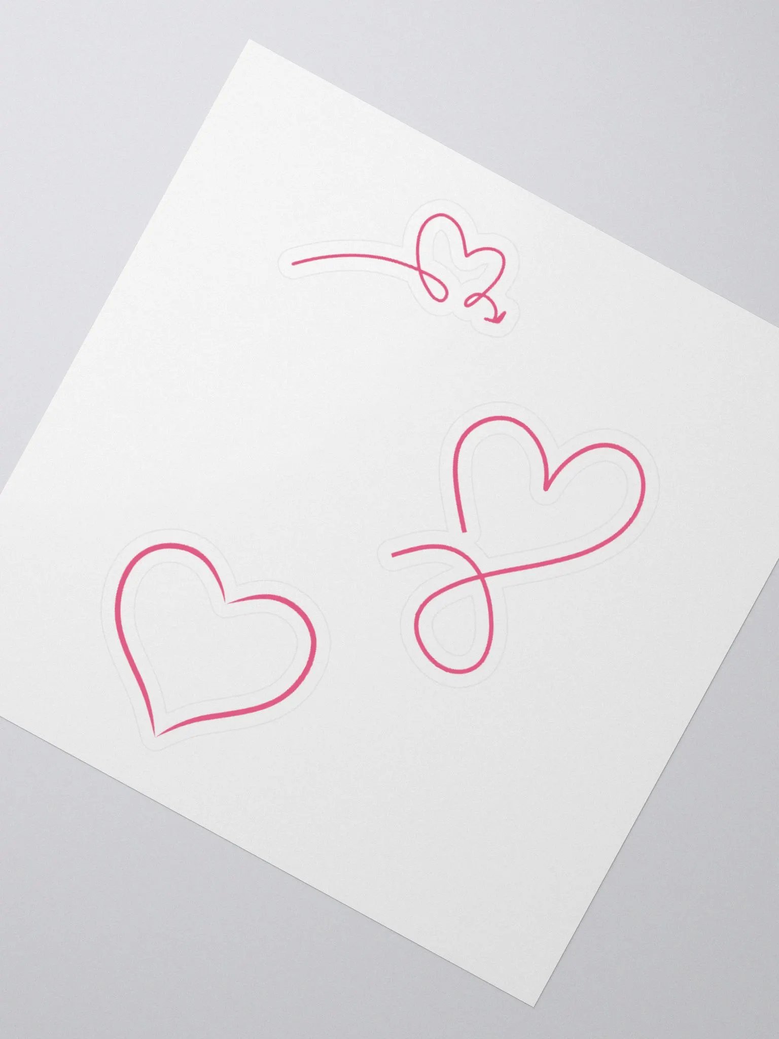 Hollow hearts sticker product image (8)