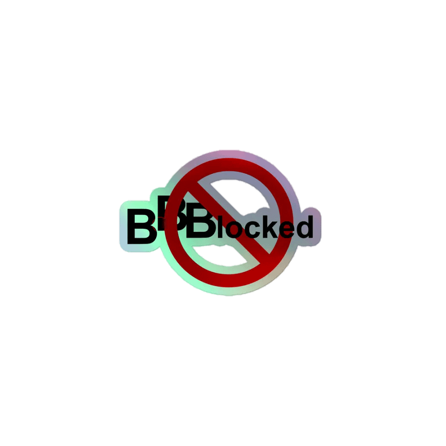 BBBlocked Sticker - Glänzend product image (1)