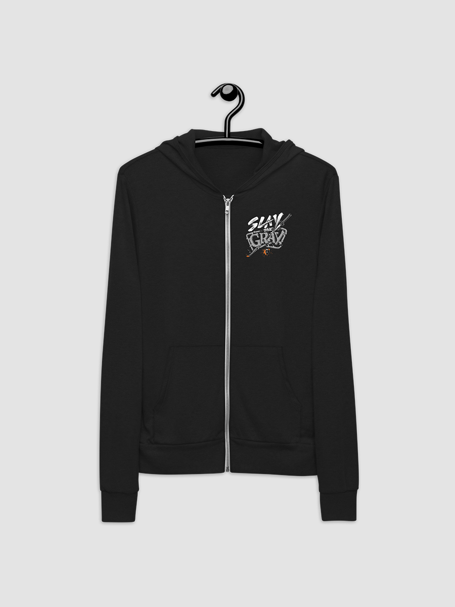 Slay the Gray Zip Hoodie product image (2)