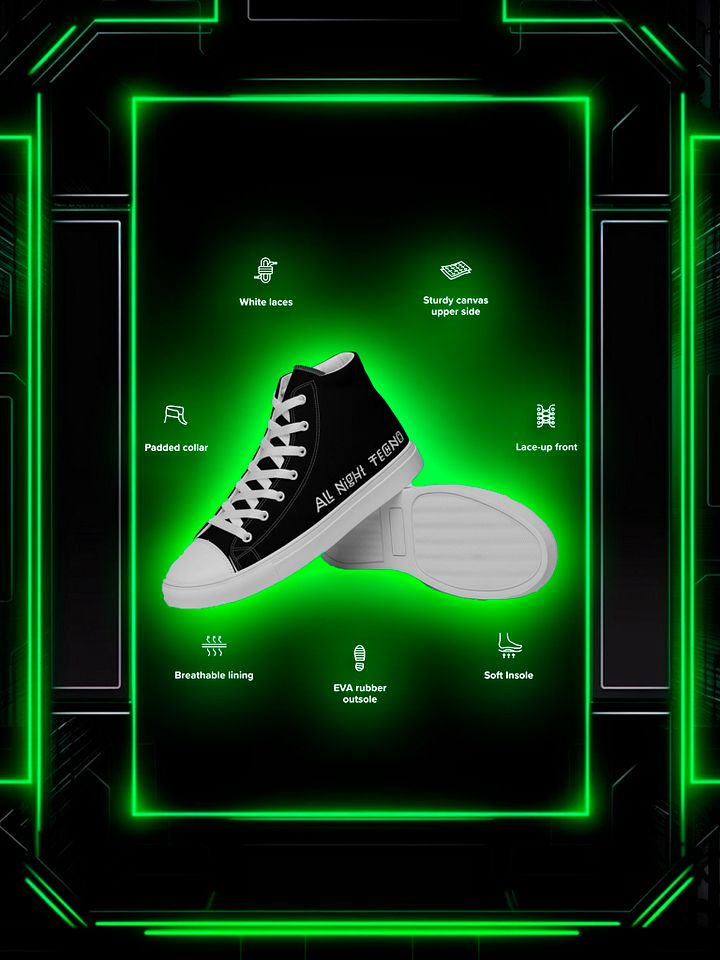 Soundcraft Black Women's High Top Canvas Shoes product image (2)