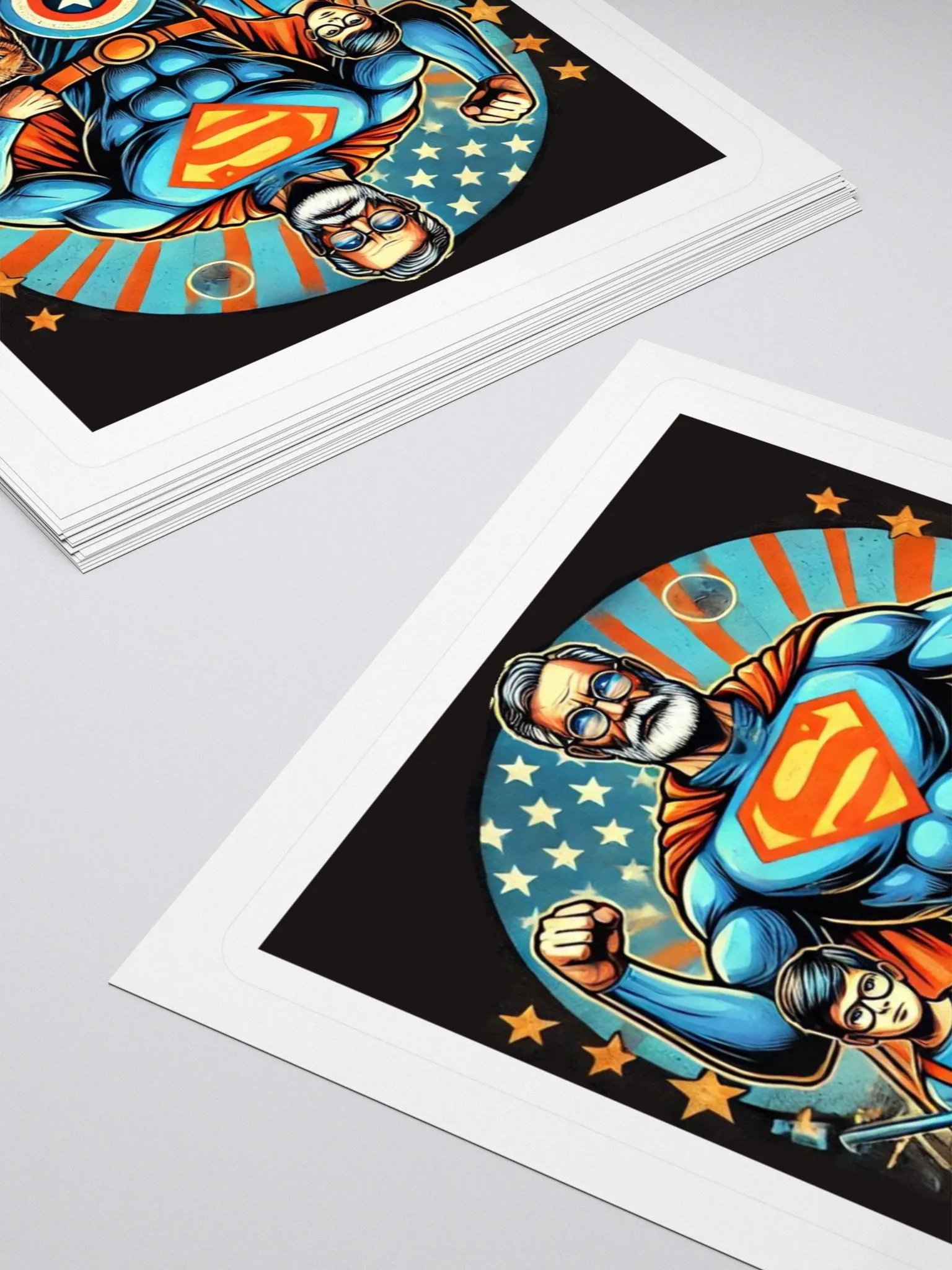 Superhero Family Kiss Cut Stickers Set product image (12)
