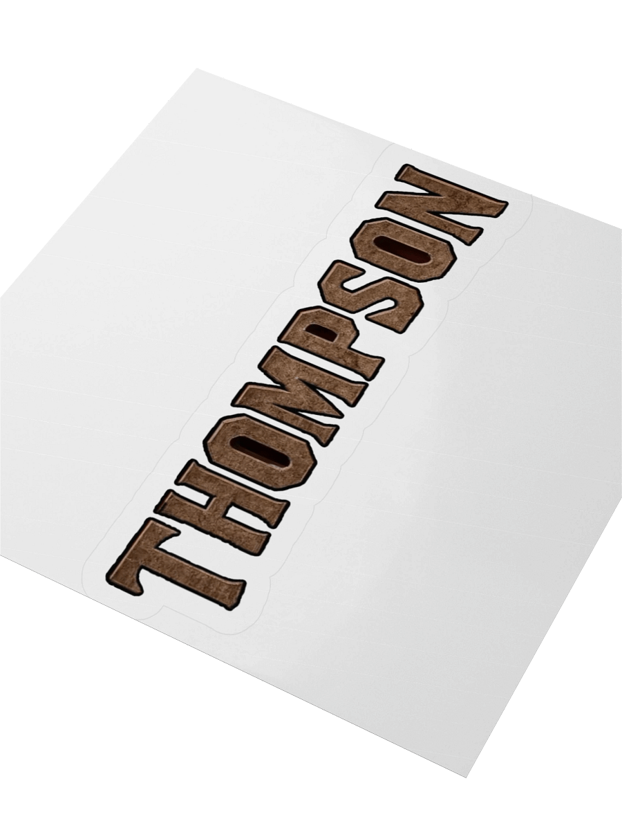 Vintage Textured THOMPSON Stickers product image (8)