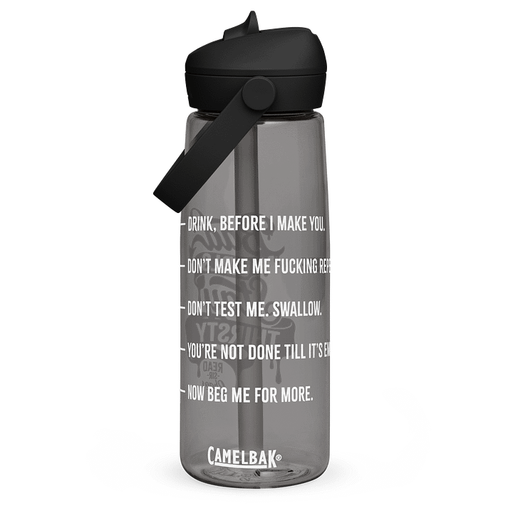 Bad Girls Stay Thirsty Flip Straw Bottle product image (1)