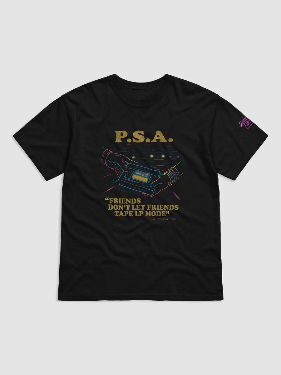 Midnight Loot: The ‘Don’t Tape LP Mode’ Tee product image (1)