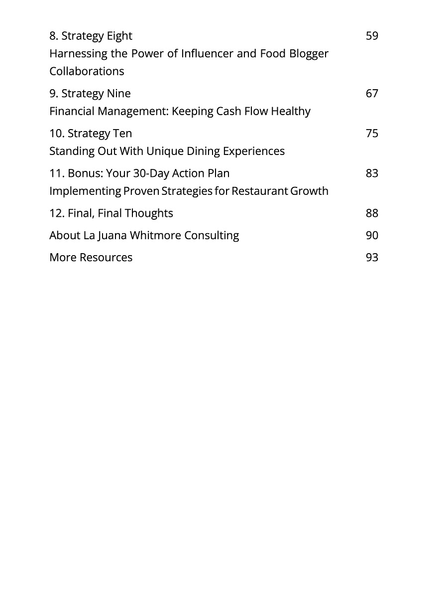 10 Proven Strategies to Grow Your Small Restaurant Business - PDF Download product image (9)