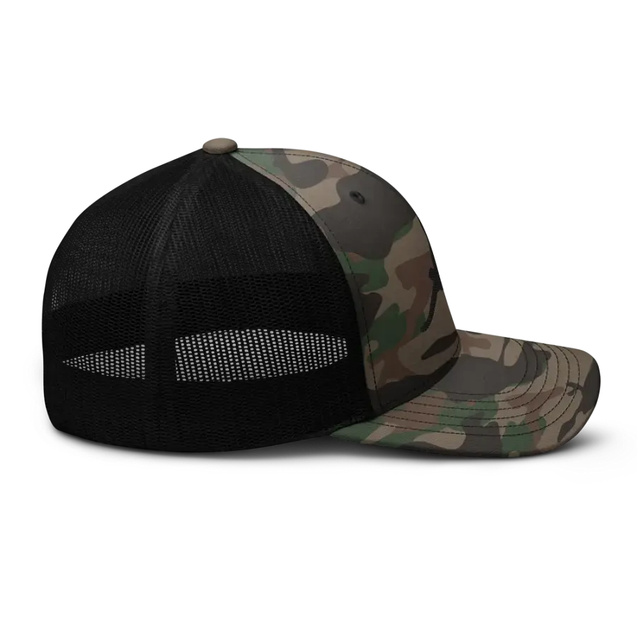 HORNS DOWN Camouflage Trucker Hat for Outdoor Enthusiasts product image (7)