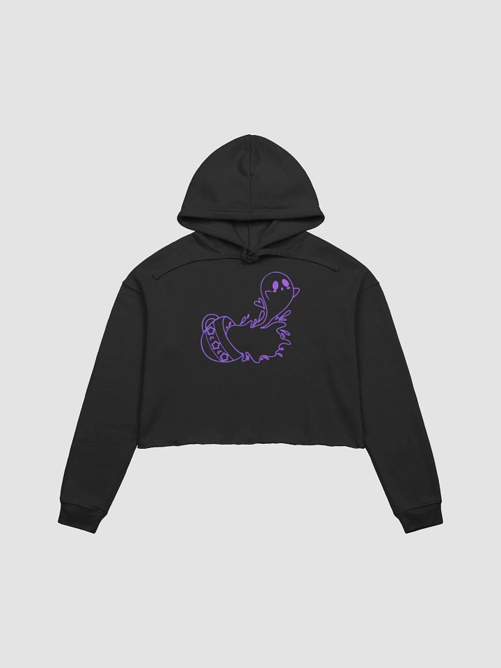 Coffee Ghost Crop Hoodie - Purple product image (2)