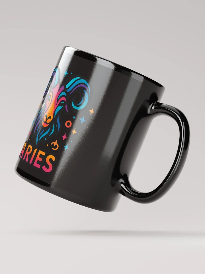 Aries Zodiac Sign Mug – Bold & Fiery Psychedelic Horoscope Design 1 product image (2)