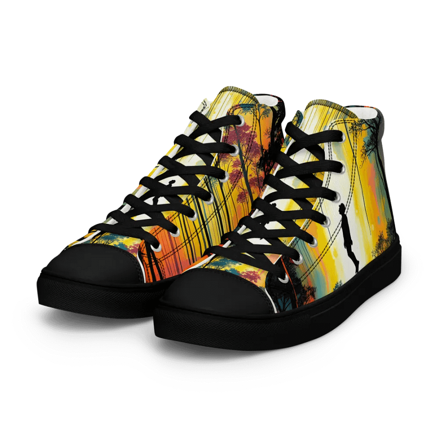 Ethereal Forest Levitation Women's canvas High Tops product image (6)