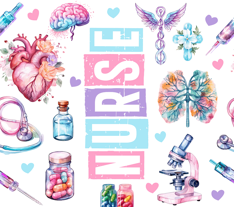 Pastel Colorful NURSE Tumbler product image (3)