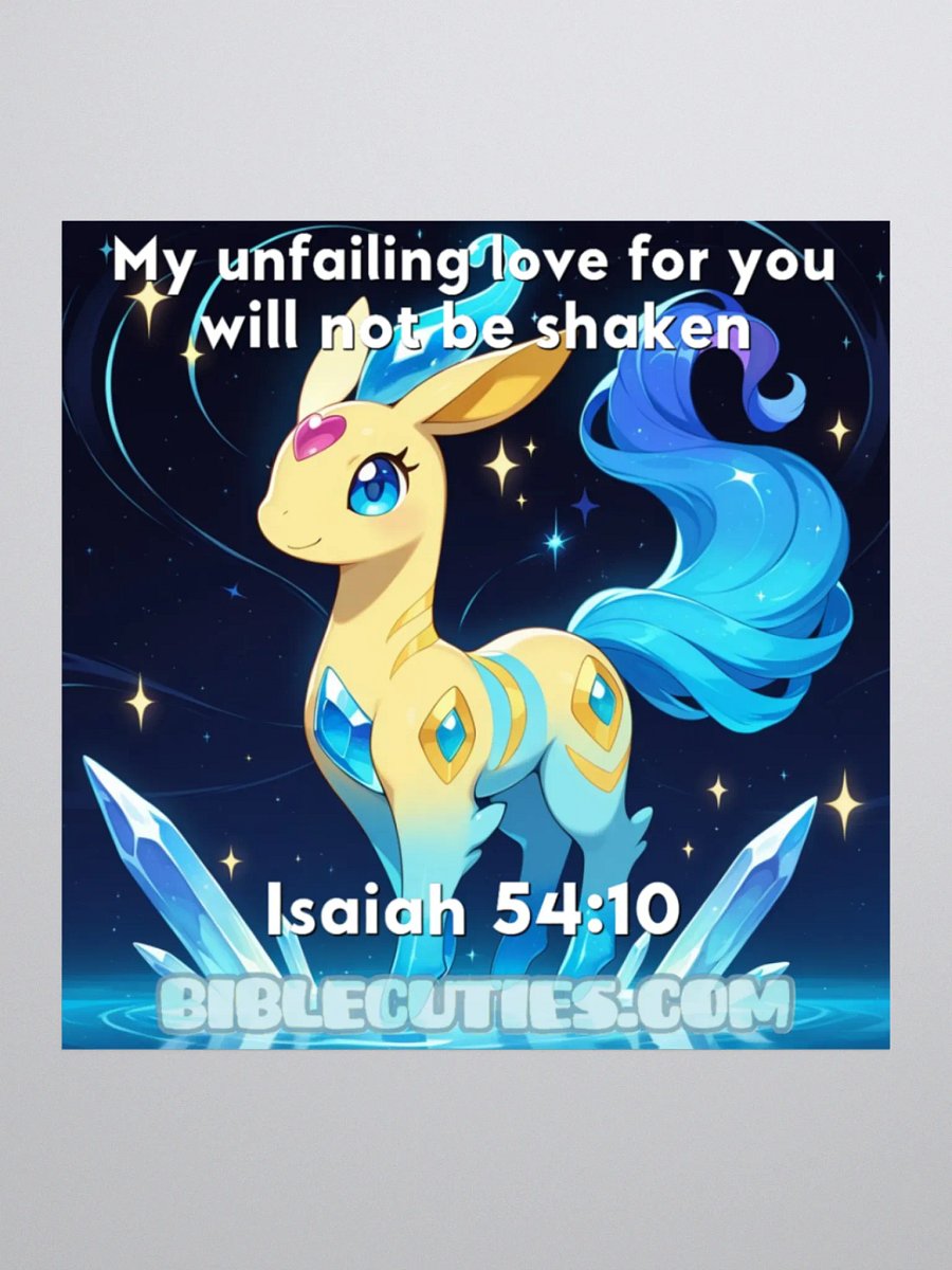 Bible Cuties Victoria - My unfailing love for you will not be shaken Sticker product image (2)