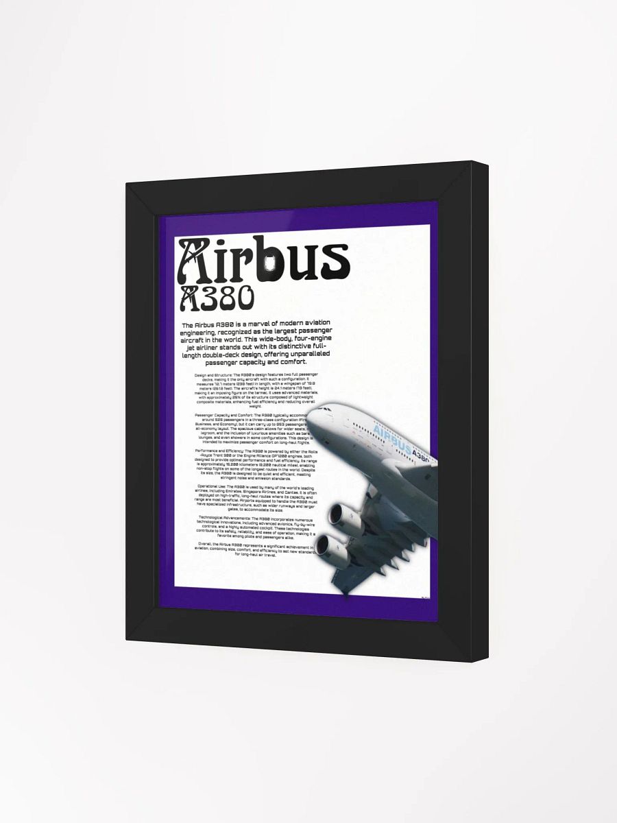 Airbus A380 Engineering Marvel Framed Poster product image (8)