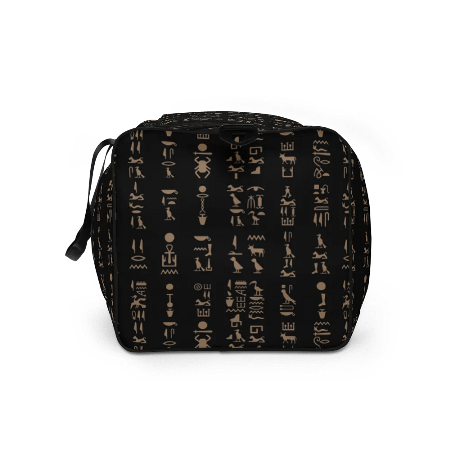 Isis Black Hieroglyphs All-Over Duffle product image (9)