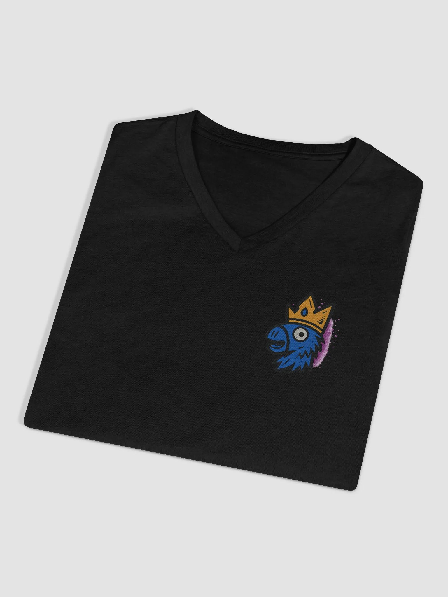 Outplayed Women’s V-Neck Tee – Clean Badge / Back Blas product image (40)