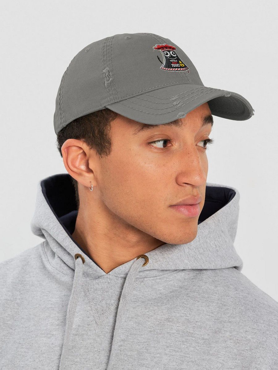 Totally not Toxic Distressed Denim cap product image (28)
