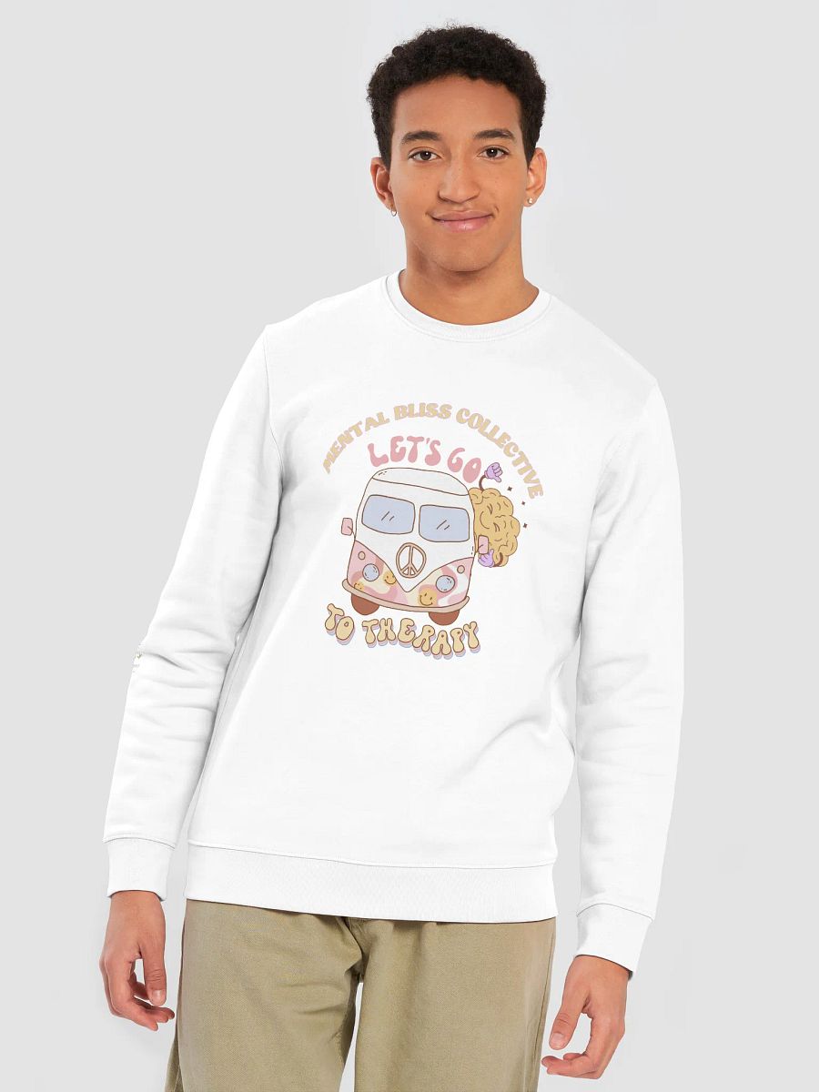 Let’s Go To Therapy Organic Sweatshirt – Advocate for Mental Wellbeing and destigmatise therapy product image (8)
