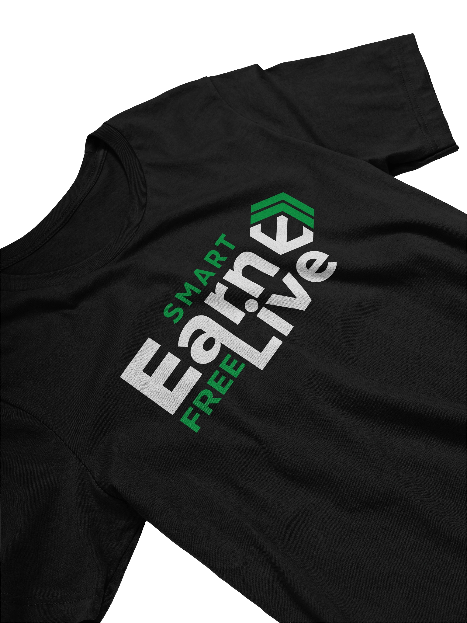 E-Estate “Earn Smart. Live Free.” Statement Tee (Unisex) product image (3)