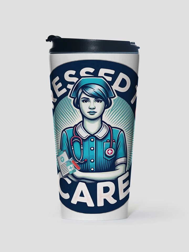Dressed To Care Stainless Steel Travel Mug product image (1)