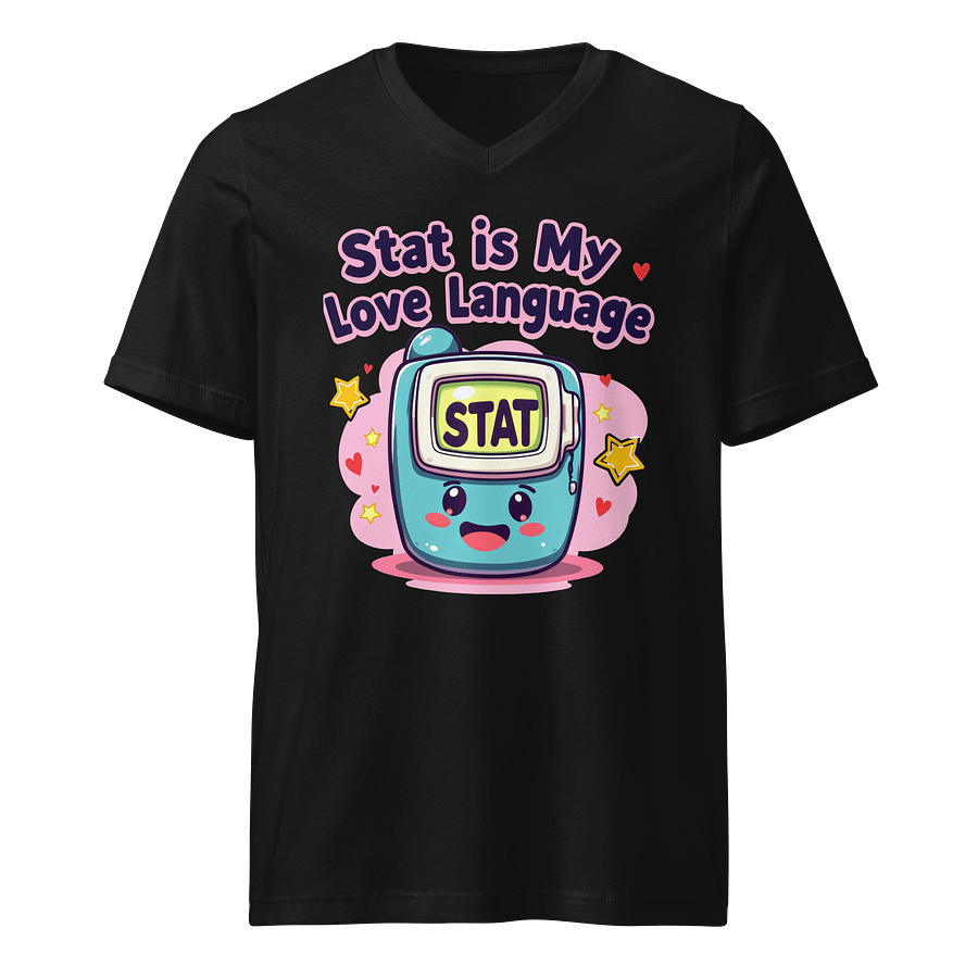 STAT Love: Playful Monitor V-Neck Tee product image (1)