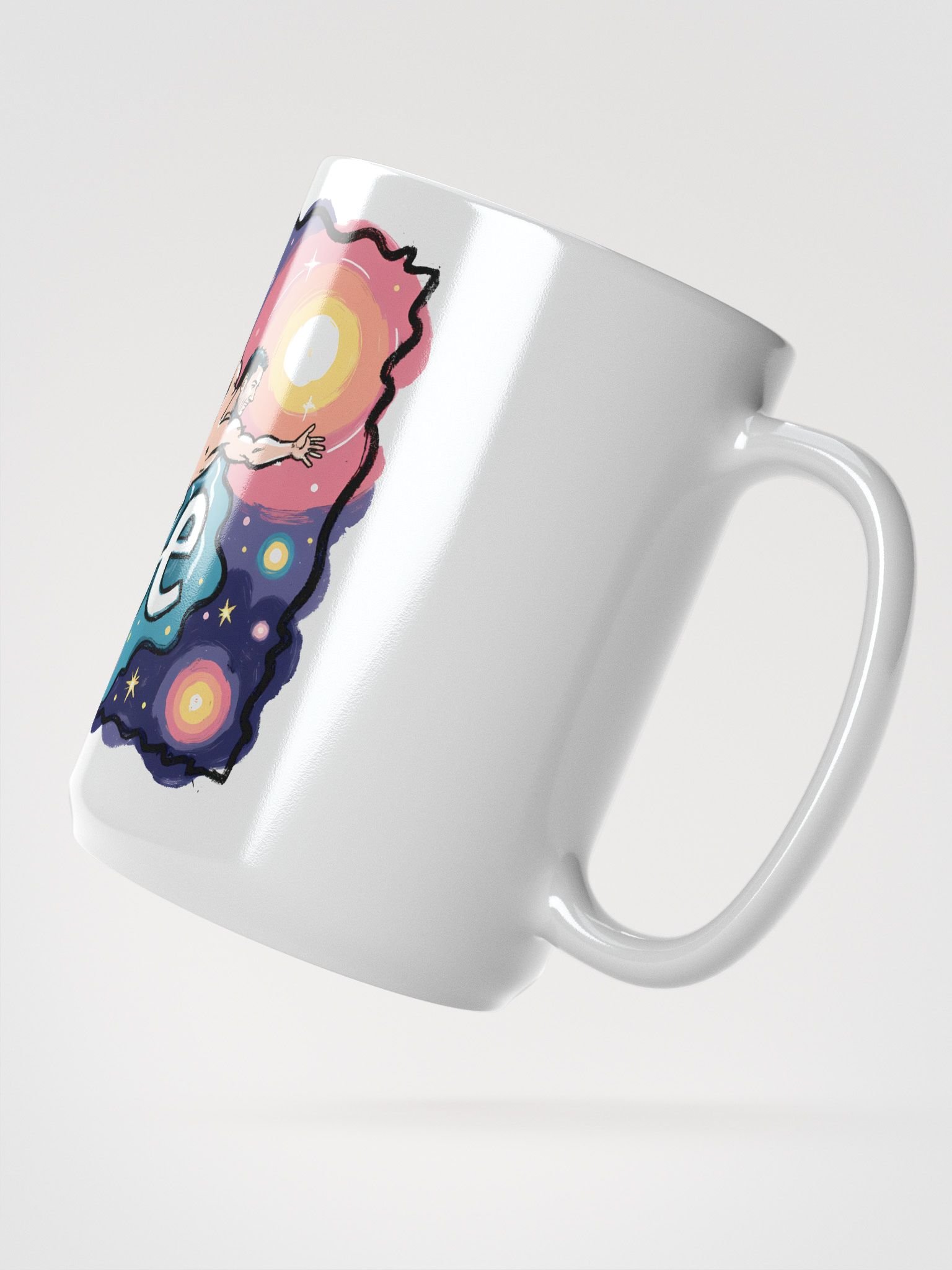 Stellar Journey: Swimming the U-Verse Glossy Mug product image (2)