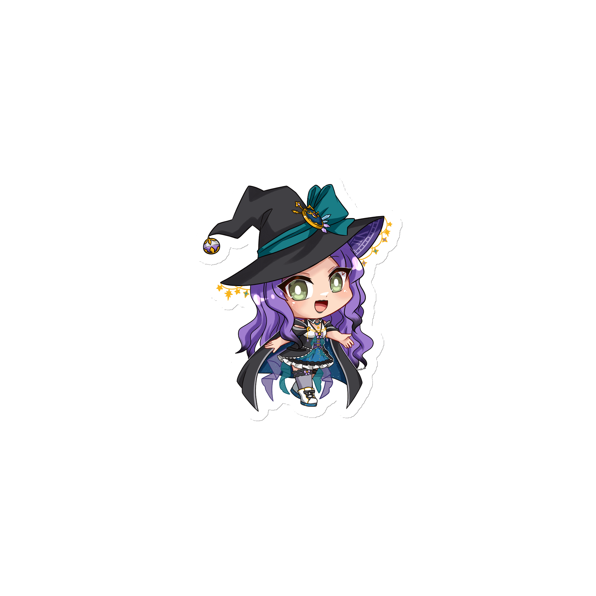 "Debut Chibi" Constellation Sorceress Starfire Magnet product image (1)