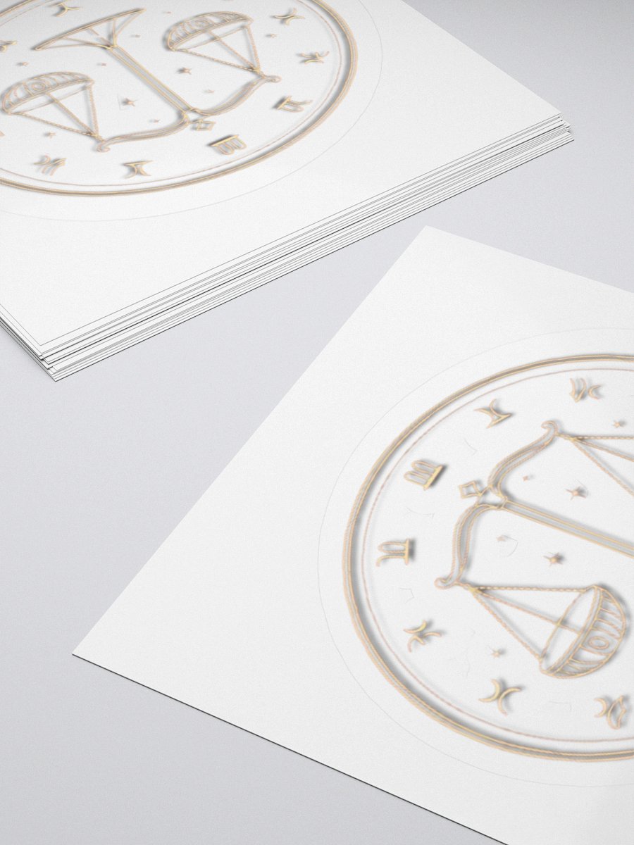 Libra Scales Kisscut Sticker product image (10)