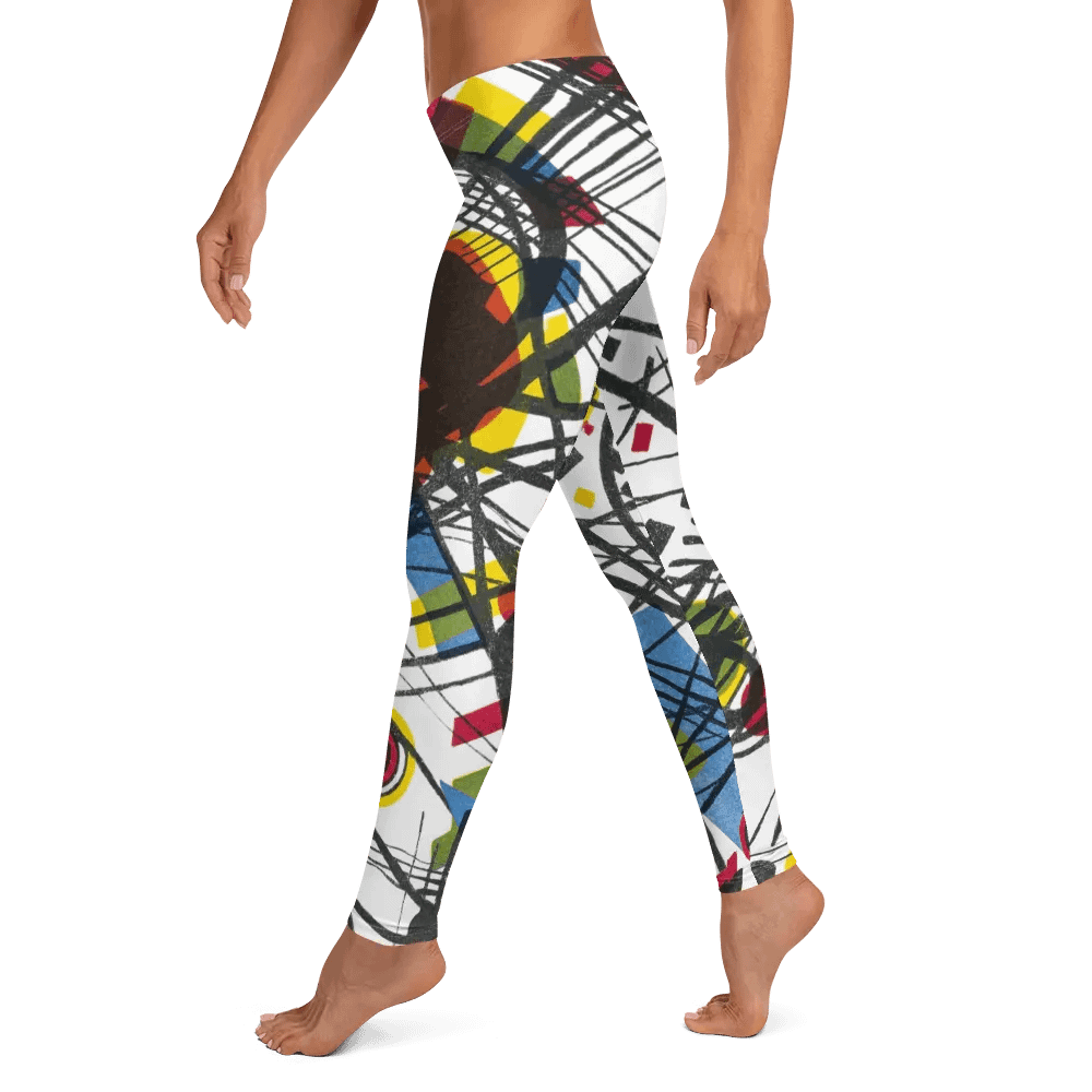 Abstract Lithographic Pattern Design leggings - V3 product image (4)