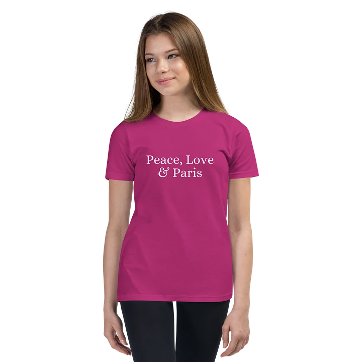 Peace, Love and Paris Youth T-Shirt product image (1)