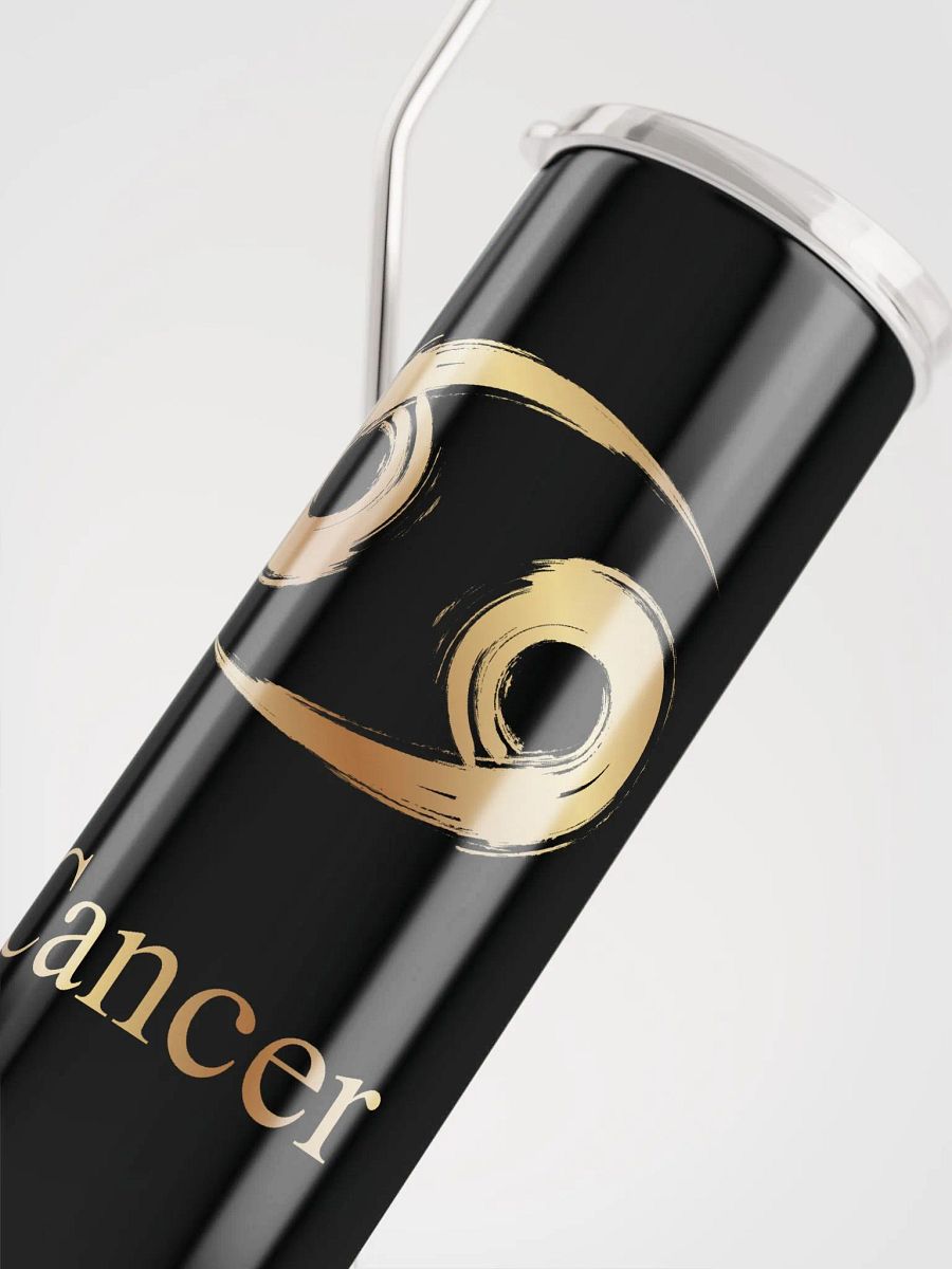 Golden Cancer Zodiac Stainless Steel Tumbler: Cosmic Elegance! ♋ product image (5)