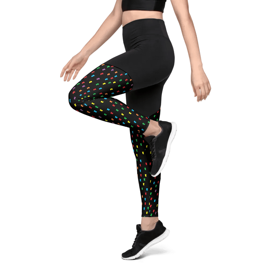 Confetti All-Over Print Sports Leggings product image (9)