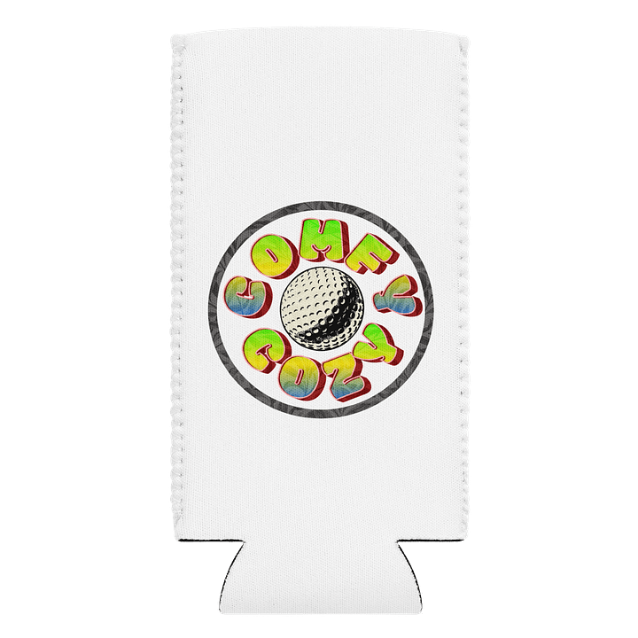 Comfy Cozy Golf Colorful Can Cooler product image (1)
