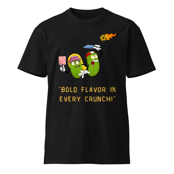 Bold Flavor Cartoon Pickles Unisex T-Shirt product image (1)