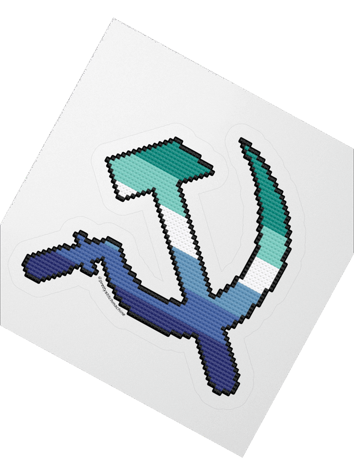 Gay Men/MLM Pride Hammer & Sickle Kiss-cut Sticker product image (4)