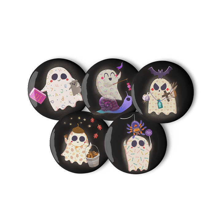 Little Ghost Pin Set #1 product image (1)