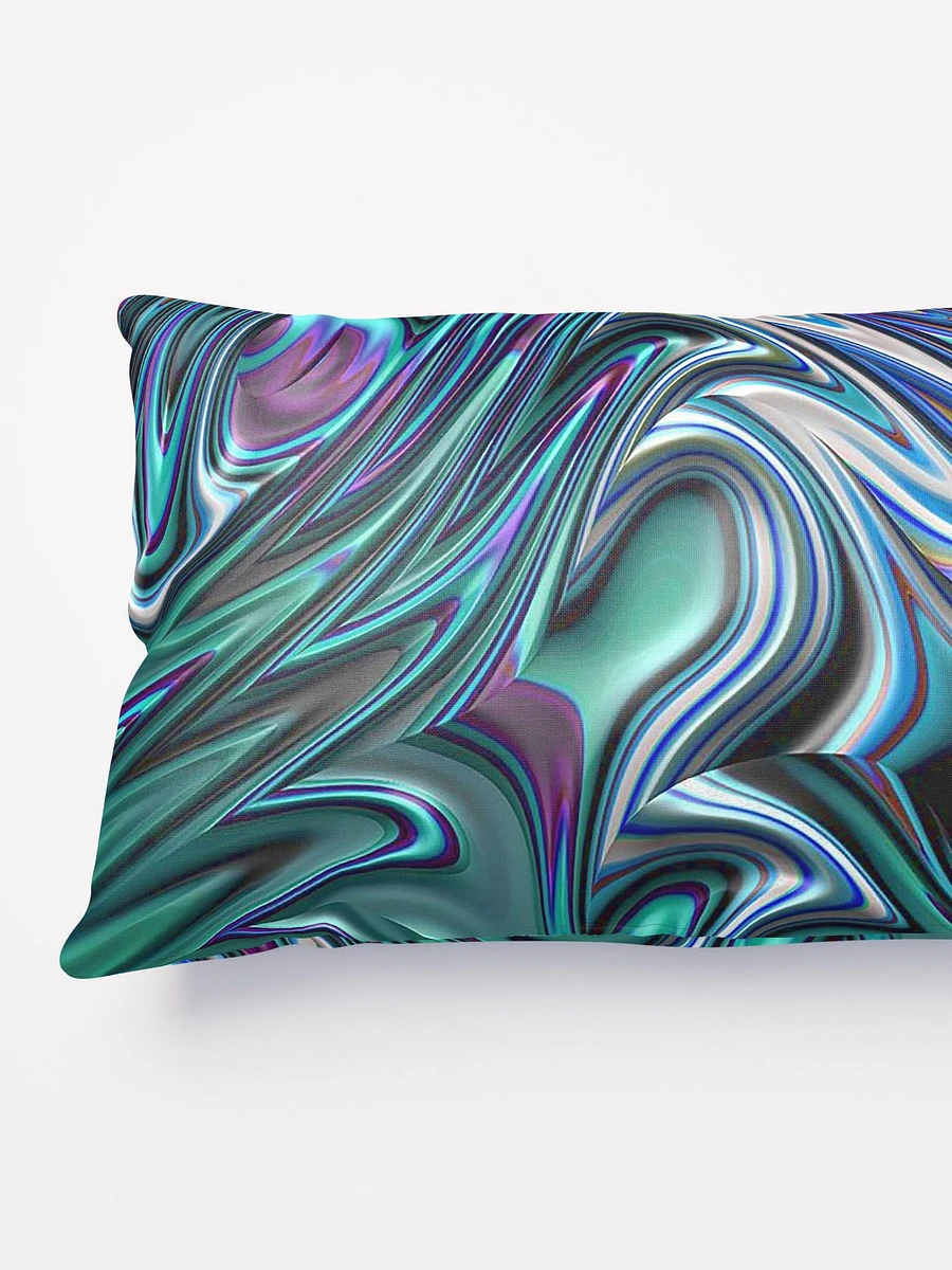 Blue Swirl Fractal Throw Pillow product image (8)