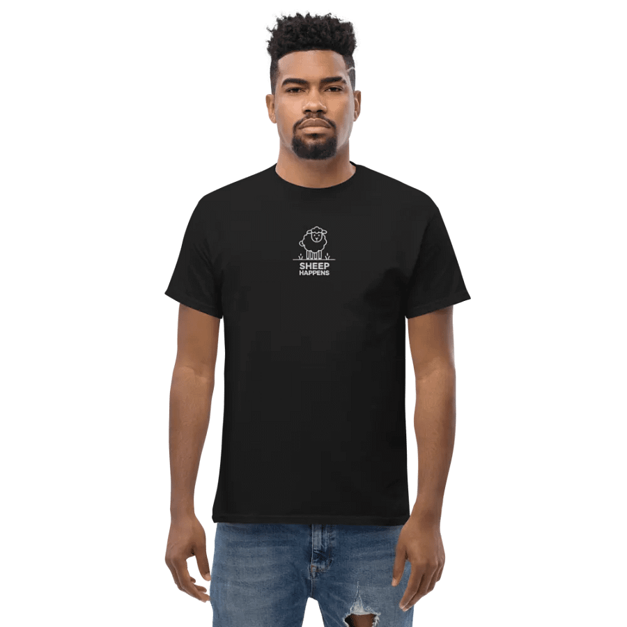 sheep happen heavyweight T-Shirt product image (3)