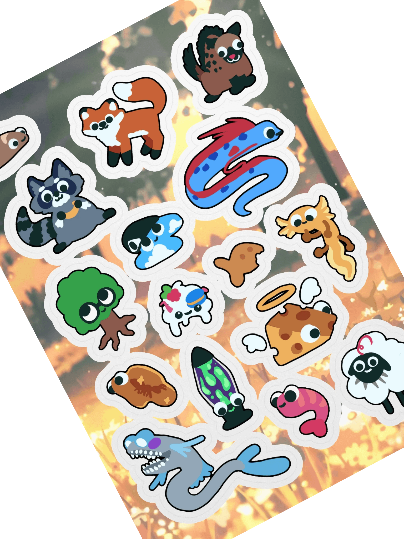 Lurking Creatures of the Shroomstate Stickers product image (1)