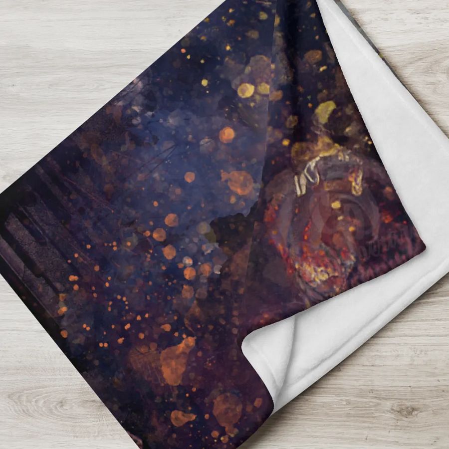 BTS - Jimin Iconic Fan Dance Throw Blanket - Designed by ChimberArt product image (5)