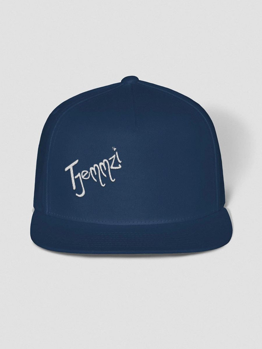 Tjemmzi Flat Bill Snapback (white detail) product image (2)