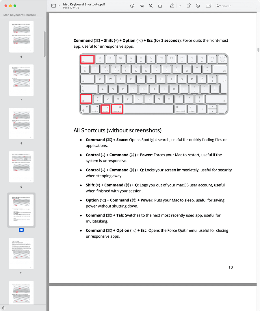 Mac Keyboard Shortcuts - The Ultimate Guide! product image (4)