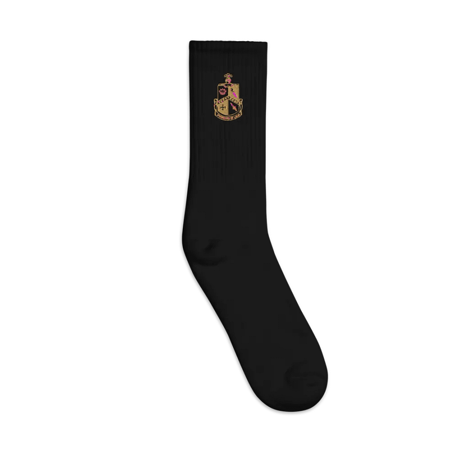 Crest Embroidered Socks product image (1)
