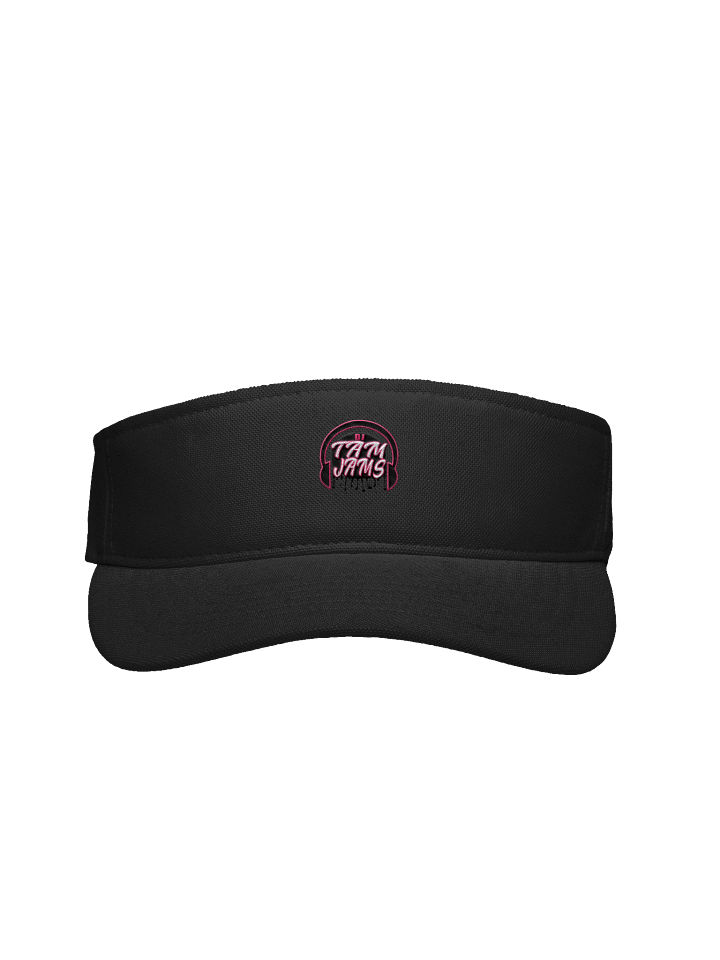 DJ Tam Jams Logo Embroidered Visor - Black w/Pilnk Logo product image (1)