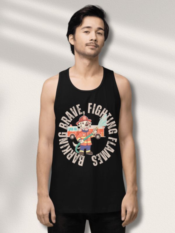 Barking Brave Firefighter Tank Top product image (1)