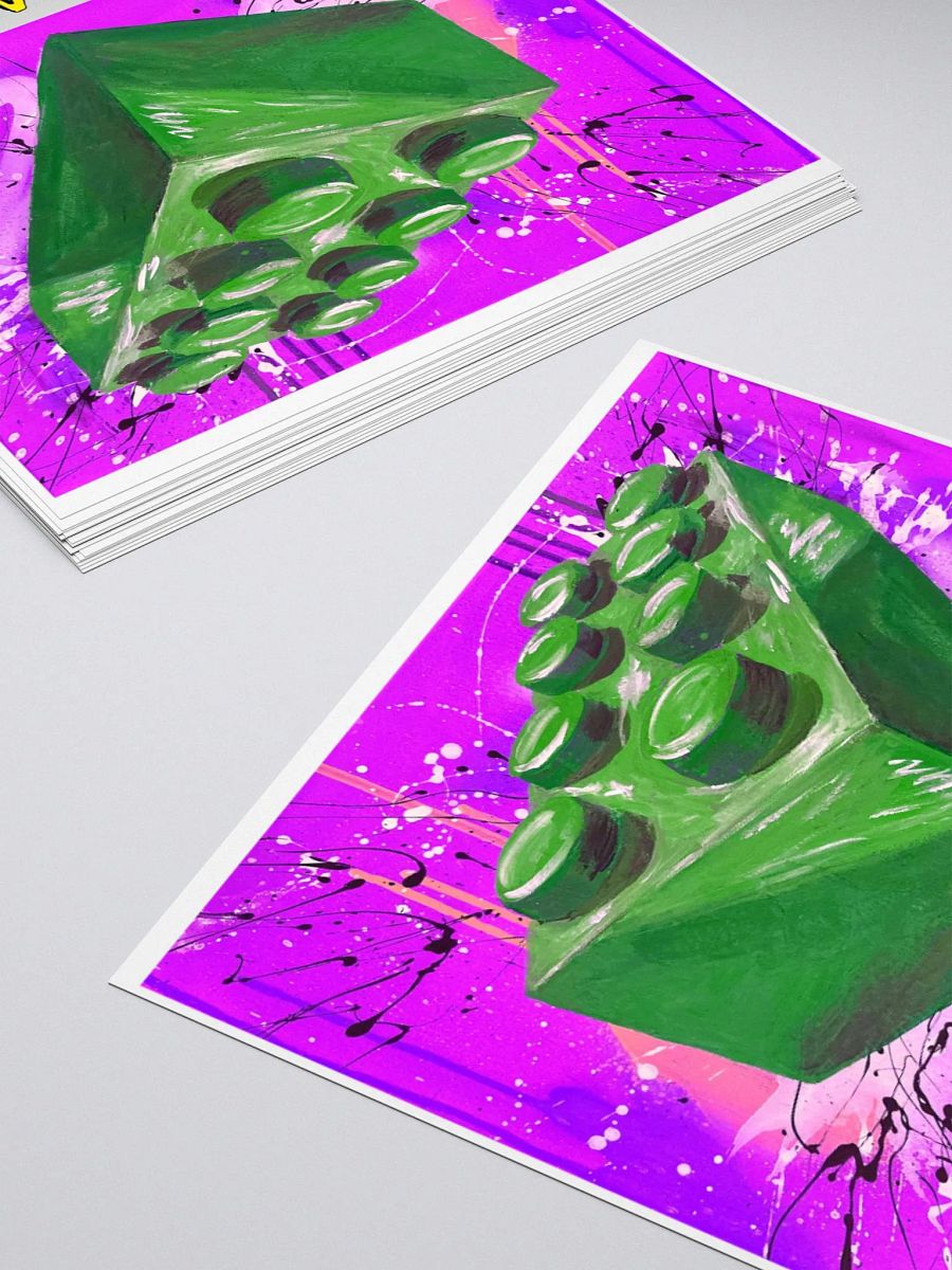 POP Brick (Green Brick/Purple Background) Sticker product image (4)