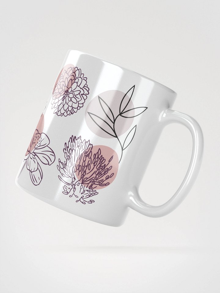 Mug Blanc - Rêverie Florale- Cadeau Floral Stylisé product image (2)
