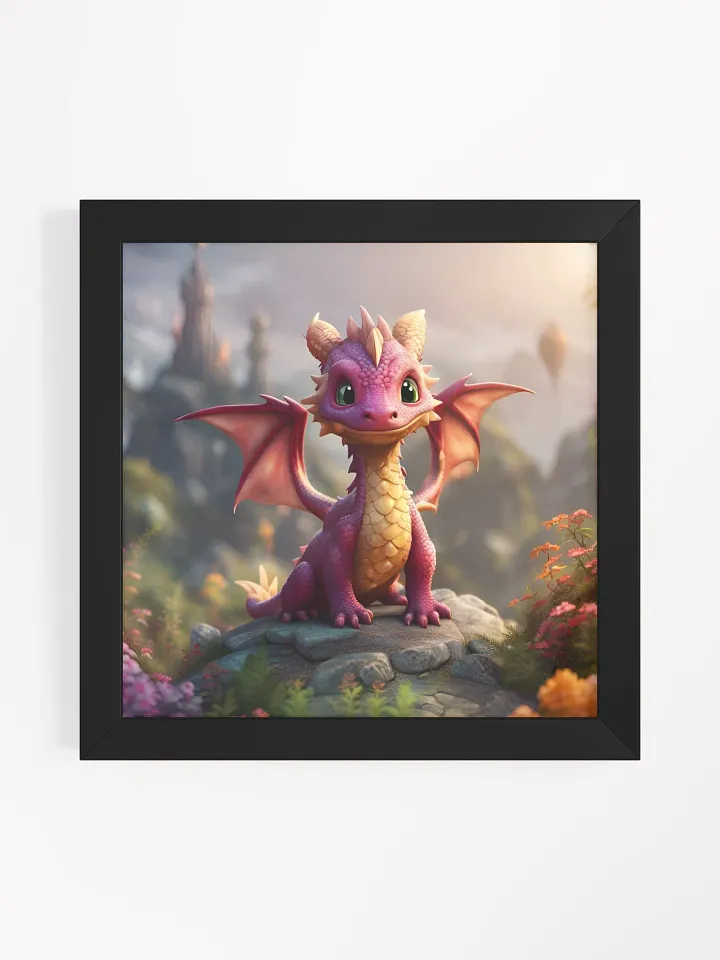 Framed Purple Dragon Poster product image (1)