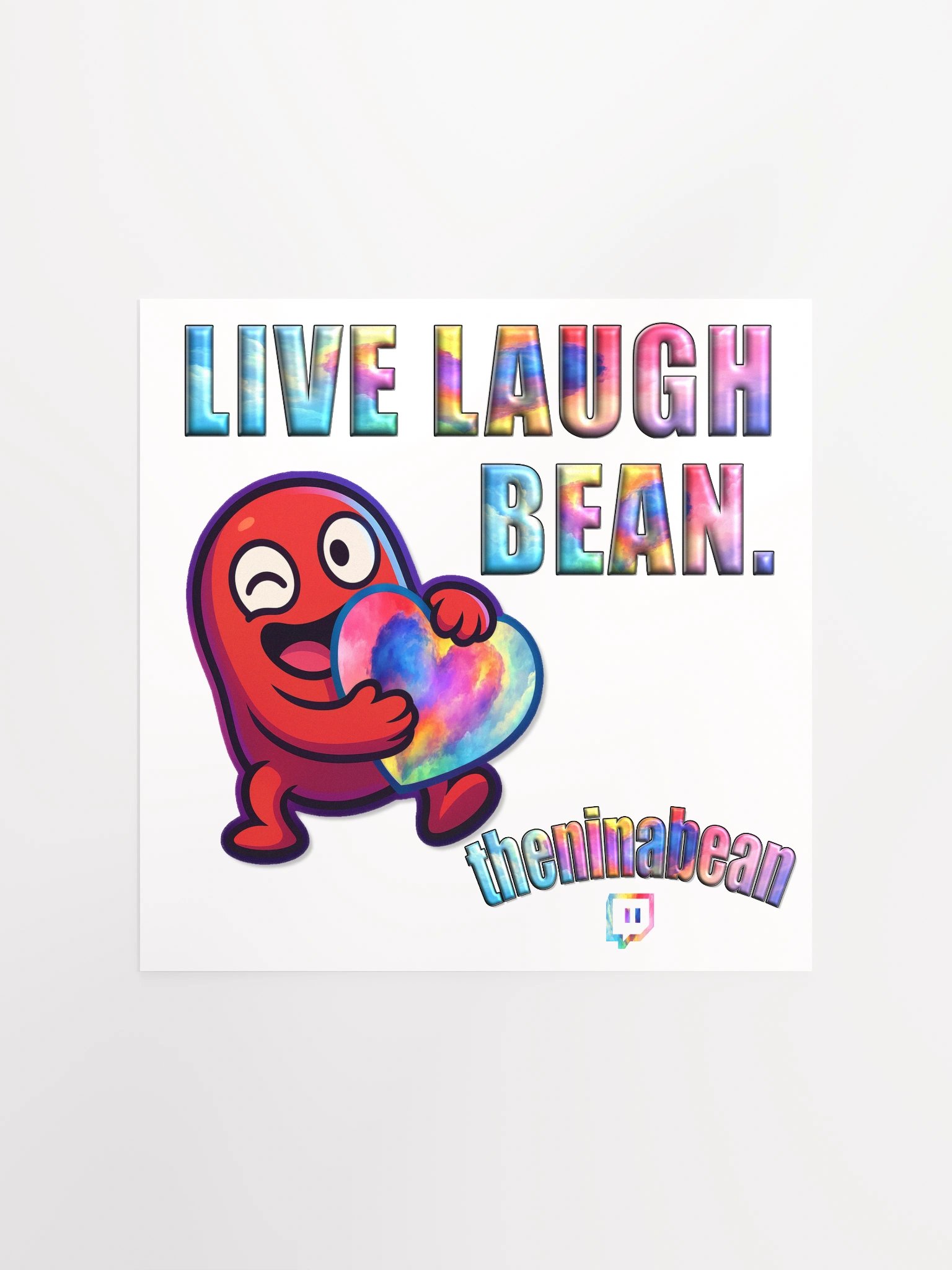 Poster o’ Bean: The Heart of the Stream🖼️❤️‍🔥 product image (1)