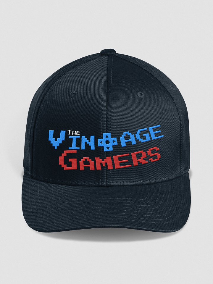Vintage Gamers Fitted Cap – Logo Front / Joystick Back product image (1)